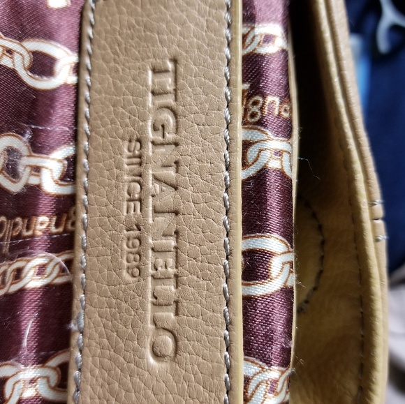 TIGNANELLO MUSTARD TOTE SATCHEL/HOBO - Picture 5 of 5